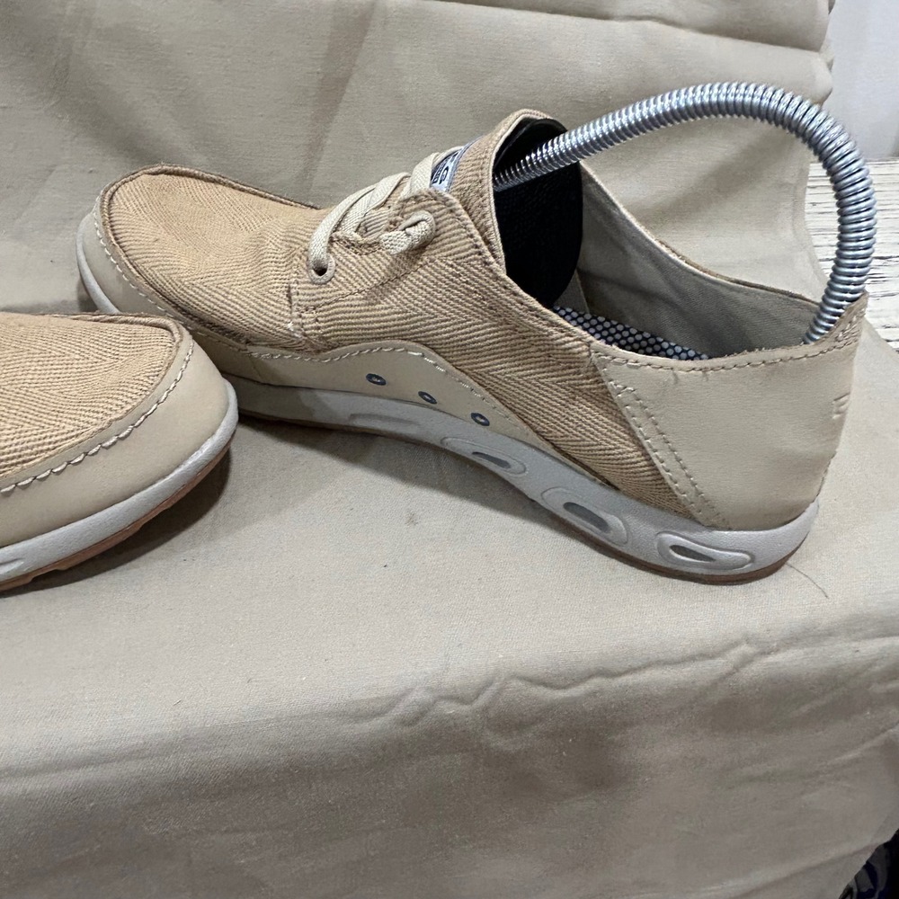 Columbia PFG Men's Tan Herringbone  Loafers Size 9 - Picture 6 of 7